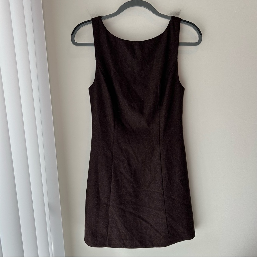 Reformation Willene Dress Brown Size 6 - Picture 4 of 11